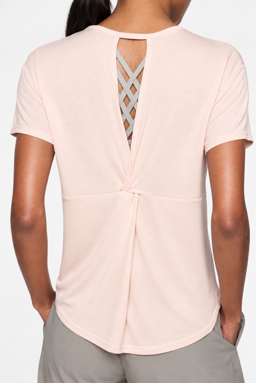 Athleta Cloudlight Open Back Tee Ballerina Gown Women’s Size Small